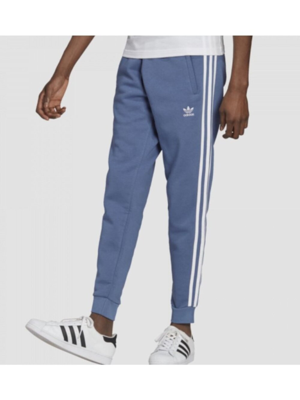 ADIDAS originals three stripe jogger sweatpants in blue size S